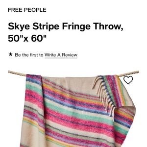 Free People skye stripe throw blanket